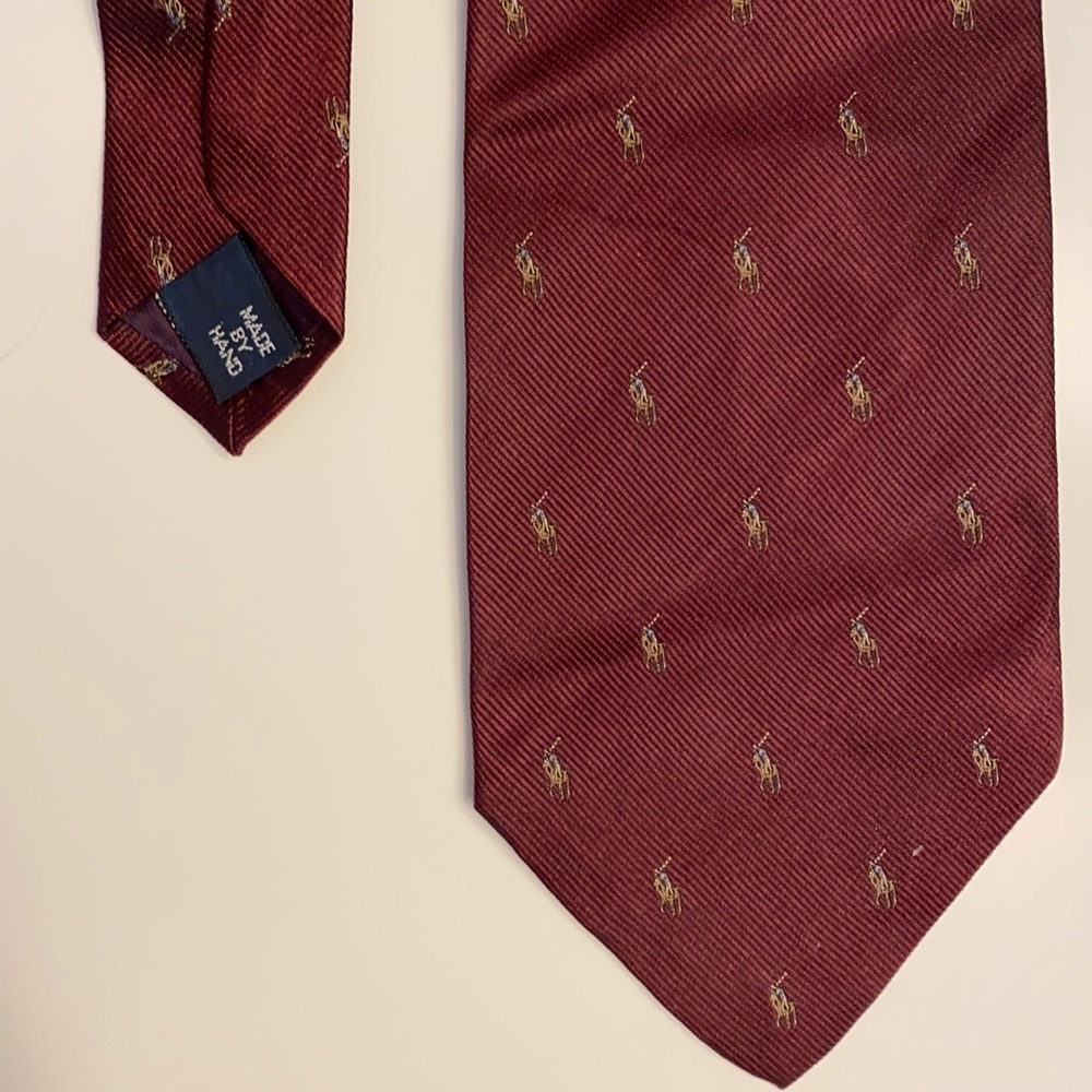 Polo by Ralph Lauren 🔴 BURGANDY 🔴 Pony Tie